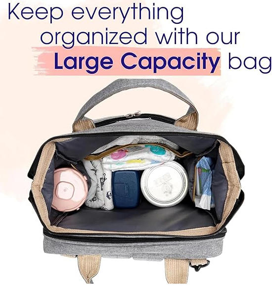 Baby Bag Diaper Bag with Changing Station - حقيبة حفاضات للأطفال مع محطة تغيير