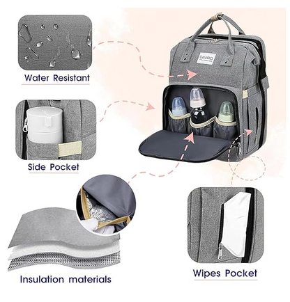 Baby Bag Diaper Bag with Changing Station - حقيبة حفاضات للأطفال مع محطة تغيير